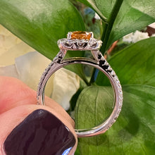 Load image into Gallery viewer, Estate Yellow Sapphire Ring