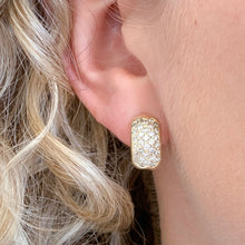 Load image into Gallery viewer, Estate Diamond Huggie Earrings