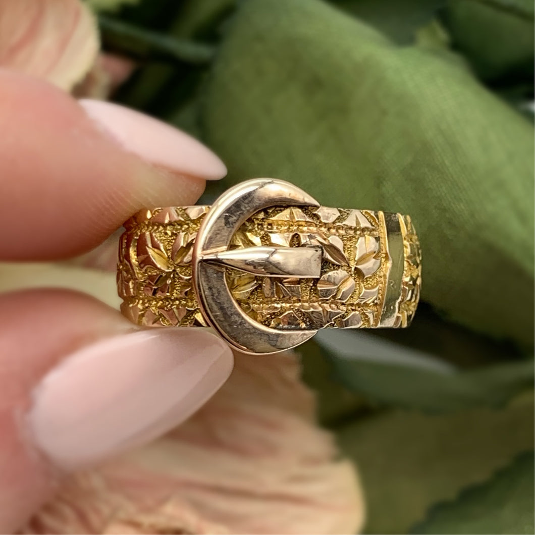 Antique Buckle Ring