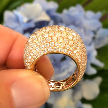 Load image into Gallery viewer, Diamond Pave Dome Estate Ring