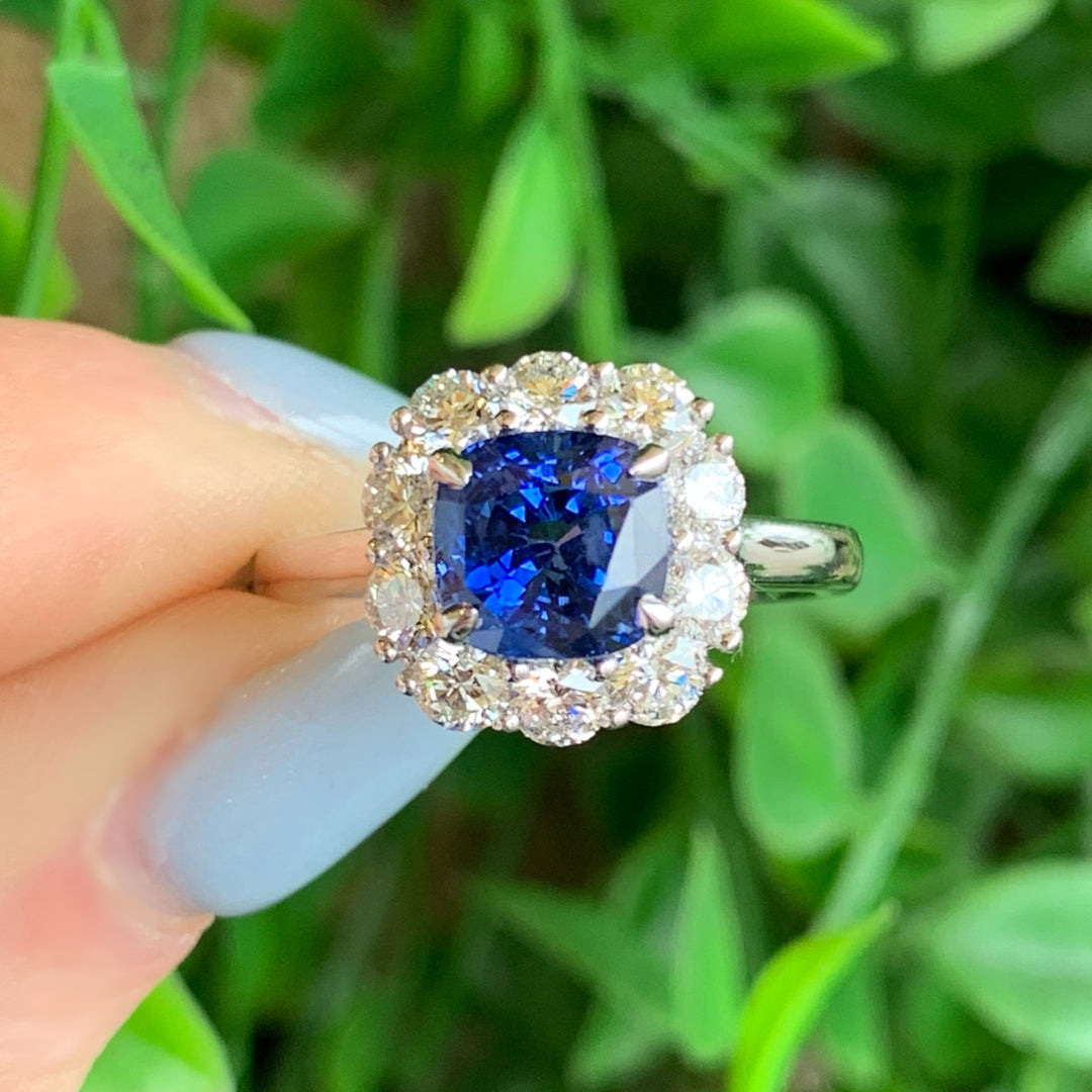 Sapphire Diamond Ring