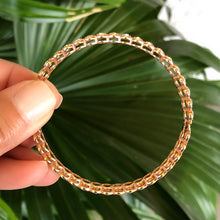 Load image into Gallery viewer, Rose Cut Diamond Estate Bangle in Rose Gold