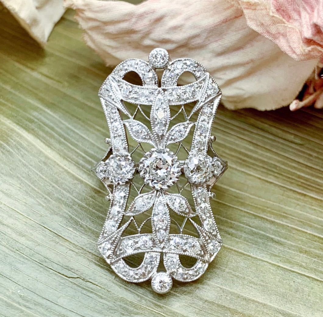 Edwardian Platinum & Diamond Ring