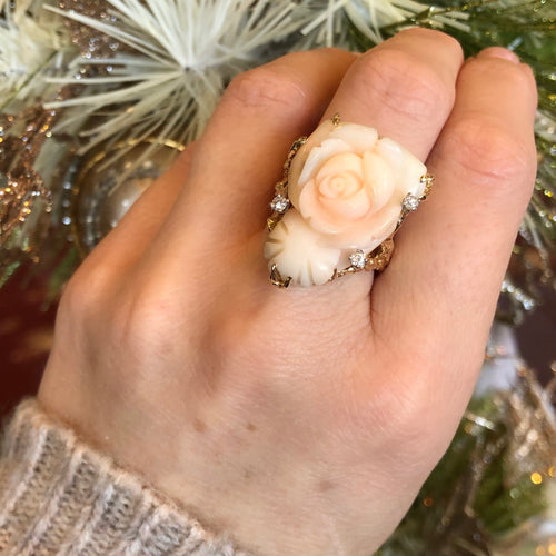 Pale Pink Estate Rose Ring