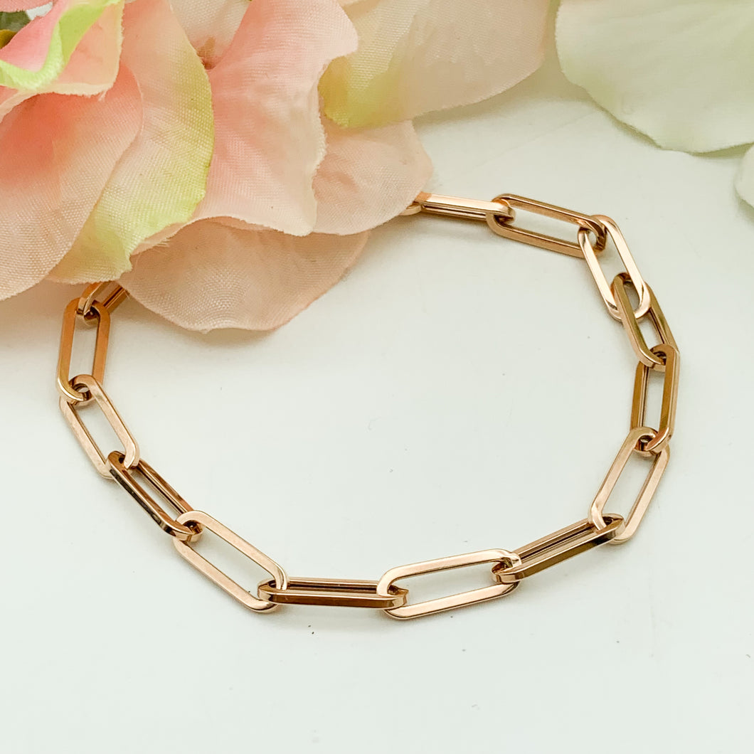 Rose Paperclip Bracelet