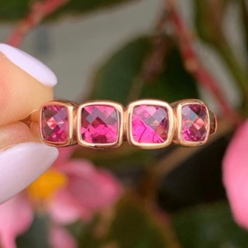 Estate Pink Tourmaline Ring