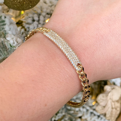 Diamond Cuban Bangle