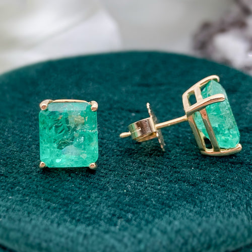 Estate Emerald Studs