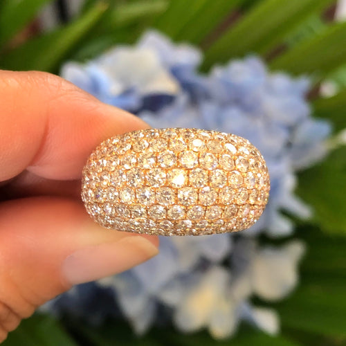 Diamond Pave Dome Estate Ring