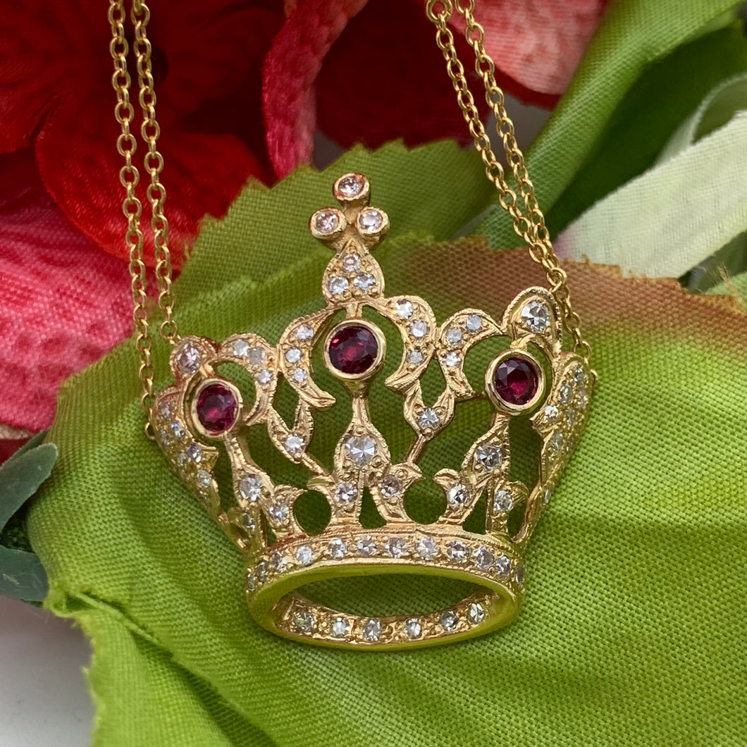 Estate Crown Necklace