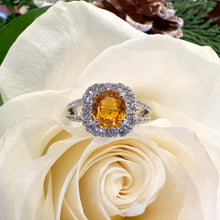 Load image into Gallery viewer, Estate Yellow Sapphire Ring