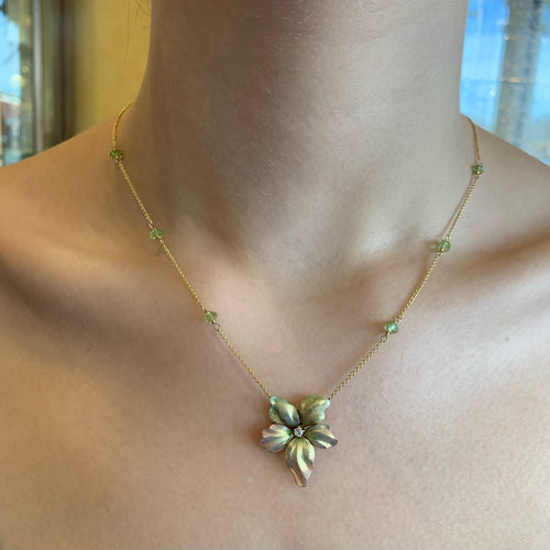 Estate Flower Necklace