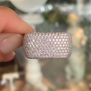 Diamond Pave Estate Eternity Band