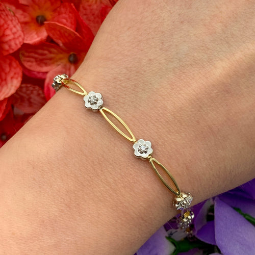 Estate Flower Bracelet