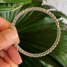 Load image into Gallery viewer, Rose Cut Diamond Estate Bangle in White Gold