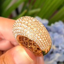 Load image into Gallery viewer, Diamond Pave Dome Estate Ring